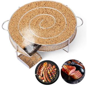 Générateur Fumée Froide Pour Fumoir - Serpentin 30cm + Sciure Hêtre 1.2kg - Pour Viande, Poisson, Fromage