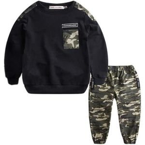 SURVÊTEMENT Survêtement Lettre Enfants Garçons Lettre Camouflage Tops Pantalon 2PCS Outfits Set