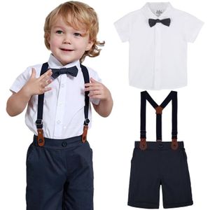 Ensemble de vêtements Ensembles Bébé Garçon Baptême Cérémonie Manche Cou