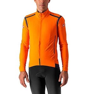 VESTE DE CYCLISTE Veste de cyclisme Castelli Perfetto Ros Long - Orange brillant - Homme
