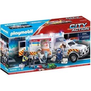 Playmobil City Action 70557 Camion de pompiers et véhicule enflammé -  Playmobil - Achat & prix