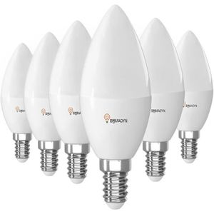 AMPOULE - LED Ampoule bougie 12V-24V E14 C37 Led 7W blanc chaud 
