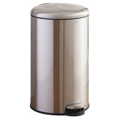 Poubelle Avec Pédale Acier Inoxydable Chrome Brillant TIENDA EURASIA - 3L à 20L Cuisine, Salle De Bain, Salon