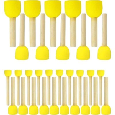 Pinceaux en mousse - Lot de 3 - 25 mm, 40 mm, 60 mm - Idéal pour enfants - Mixte - Polyvalent