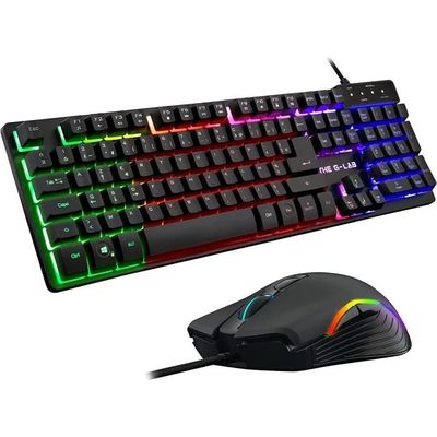 DAM E-GAMING Dam E-Gaming G20 QWERTY UK - Pack gaming clavier/souris blanc  - Private Sport Shop