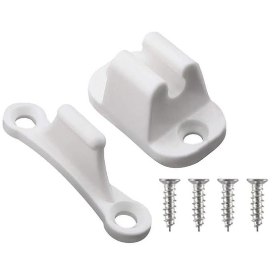 Serrure De Porte Pour Caravane ALI2 - Bloc Porte Extérieur, Blanc, Avec Vis - Anti-oscillation Pour Camping-Car