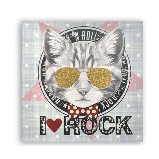 Cadre Toile Chat Rock Paillettes 40 X 40 Cm A Achat Vente Tableau Toile Cdiscount Cadre Toile Chat Rock Paillettes 40 X 40 Cm A Achat Vente Tableau Toile Cdiscount