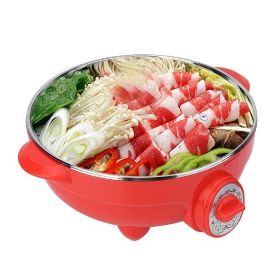 Hotpot & Barbecue électrique De Table 2 En 1 - 220V 2000W, Pour 5-6 Personnes - Fondue Et Grill Coréen En Intérieur