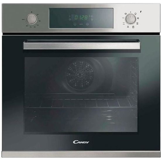 Classe /énerg/étique A Four encastrable catalyse Candy FCXP645X Four catalyse Noir et inox 80 litres multifonction Chaleur tournante ou puls/ée