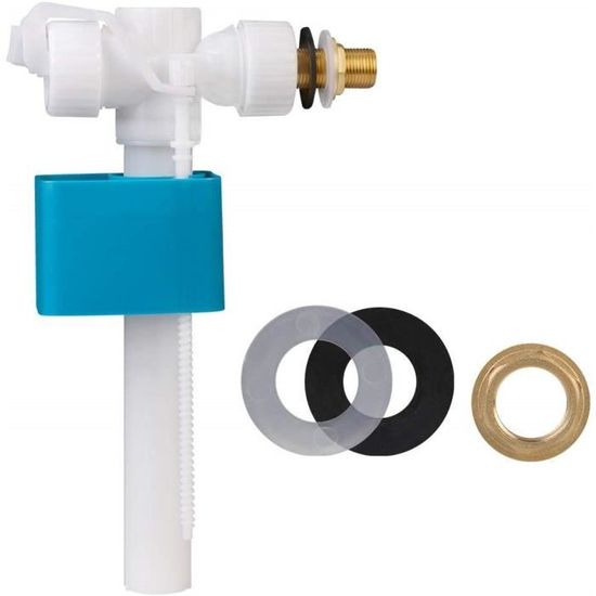 Lot De 2 Robinets à Flotteur 3/4" - En Laiton Avec Flotteur Plastique, Réglables, Pour Réservoirs D'eau Et Abreuvoirs Automatiques - 3