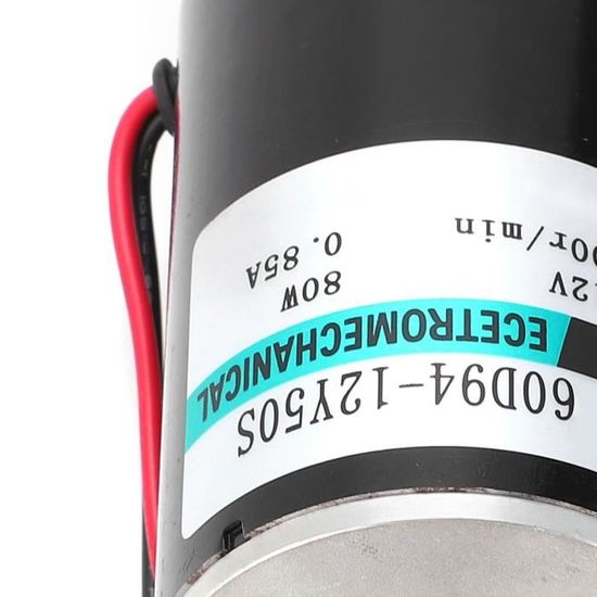 Moteur à Courant Continu 12V/24V 30W – Grande Vitesse, Faible Bruit – Pour Machine à Barbe à Papa, Meuleuse, Bricolage