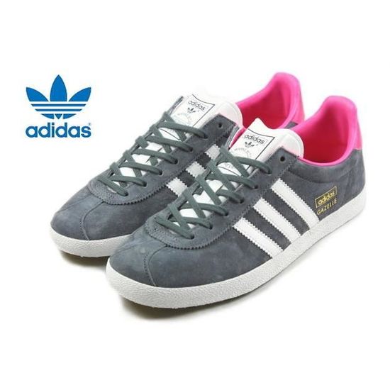 adidas gazelle grise et rose