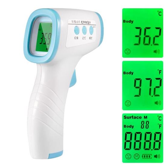Thermomètre frontal infrarouge sans contact — Hôpital à domicile