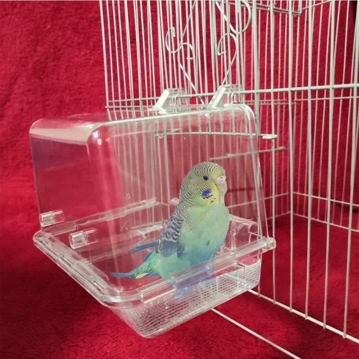 Mangeoire pour oiseaux accessoires pour cage à perruche pour perroquet(Baignoire ) HB053-,-isCdav-:false,-price-:23.45,-priceS-:70