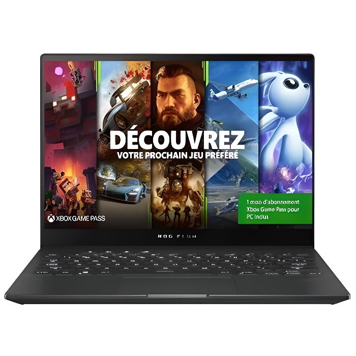 PC Ultra Portable Gaming Asus FLOW X13 GV301QH K6042T 13,4- Ecran tactile AMD Ryzen 9 16 Go RAM 512 Go SSD Noir + 1 mois d abon