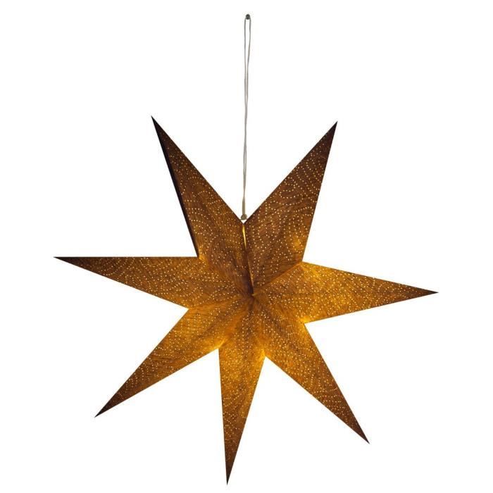 Atmosphera - Etoile à suspendre 10 LED dorée motif points d60 D, 60 x H, 60 cm Doré
