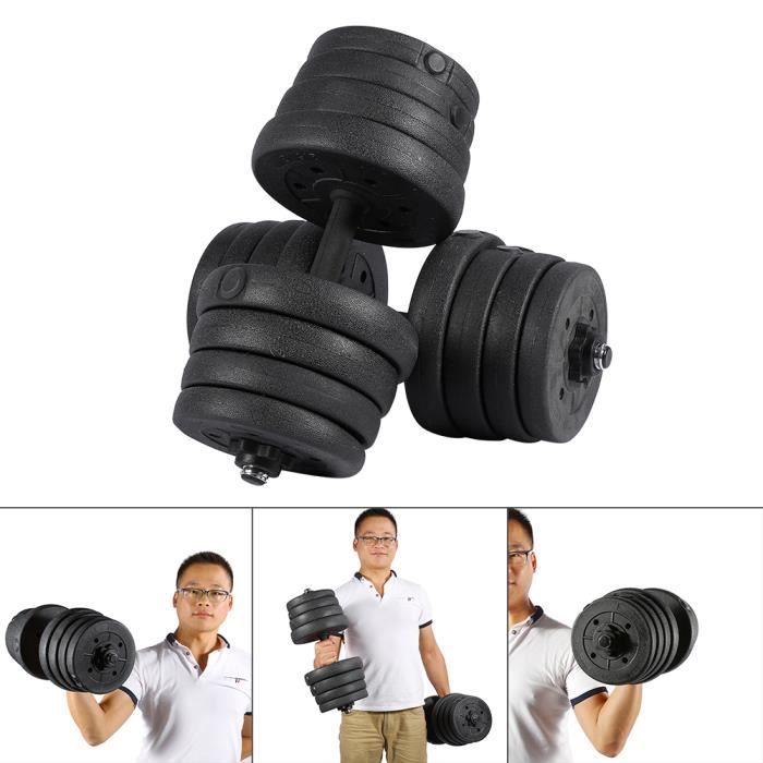 2X Haltères Set Poids Gym Entraînement Biceps Triceps Poids Libre Entraînement 30KG HB010 -JNG