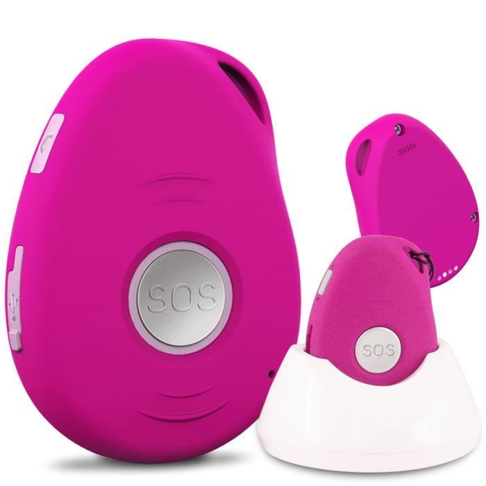 Le BASIC SYMPA 2 Rose : le plus simplifé avec GPS, tour de cou, 1 contact direct, alerte batterie faible, SOS, Haut parleur, IP56...