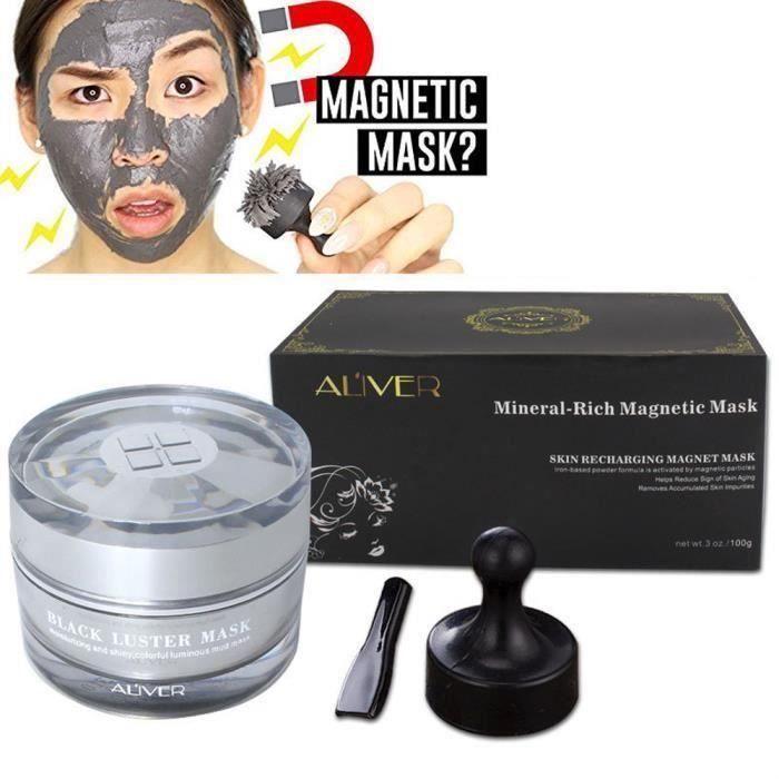 Le nettoyage minéral riche de visage magnétique de masque de pore enlève des impuretés de peau Ve49931