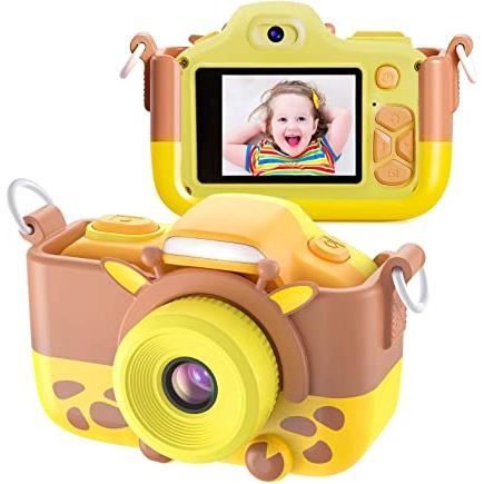 Appareil Photo pour Enfants, Caméscope Selfie pour Appareil Photo Numérique pour Petites Filles, 2 Pouces LCD / 1080P HD / 12MP / 25