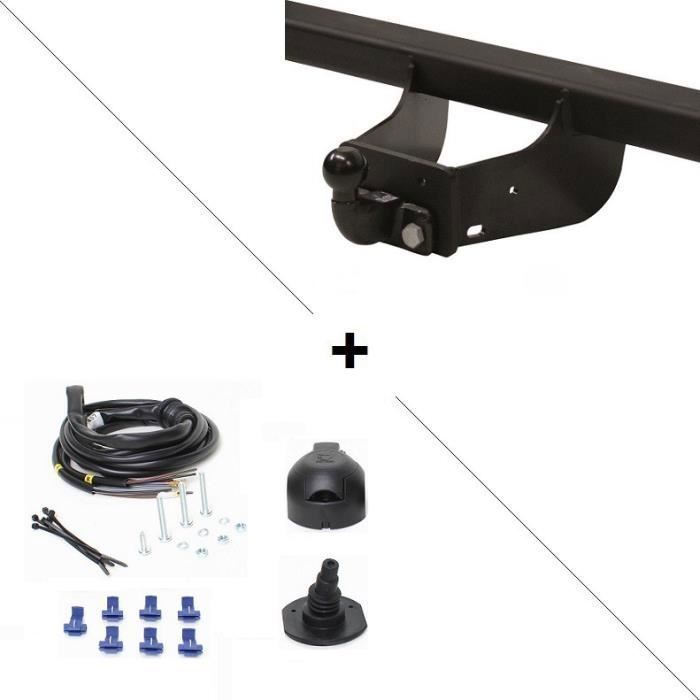 Auto-Hak - Attelage Ford Transit Connect - Tourneo Connect (07-02-12-13) Standard + faisceau universel 7 broches - De Juillet 2002