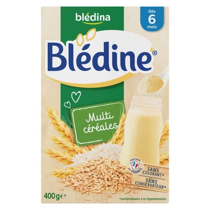 LOT DE 6 - BLEDINA Blédine Multi céréales- Céréales en poudre bébé - Dès 6 mois - 400 g