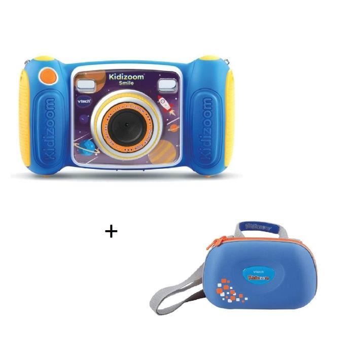 VTECH - Kidizoom Smile bleu + Sacoche Kidizoom bleue
