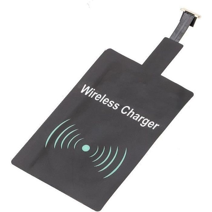 CABLING® Chargeur Récepteur de charge induction Qi sans fil, pour tous les Smartphones avec port Micro USB .1000 mA