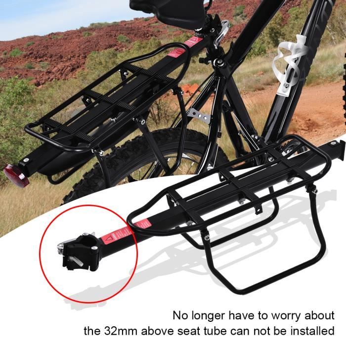 Vélo vélo à dégagement rapide bagages tige de selle porte-sacoche porte-bagages arrière avec garde-boue -VQU