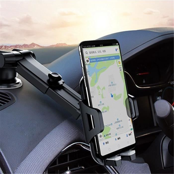 Support Téléphone de voiture ventouse Universel GPS Réglable 360° Pour Smartphone
