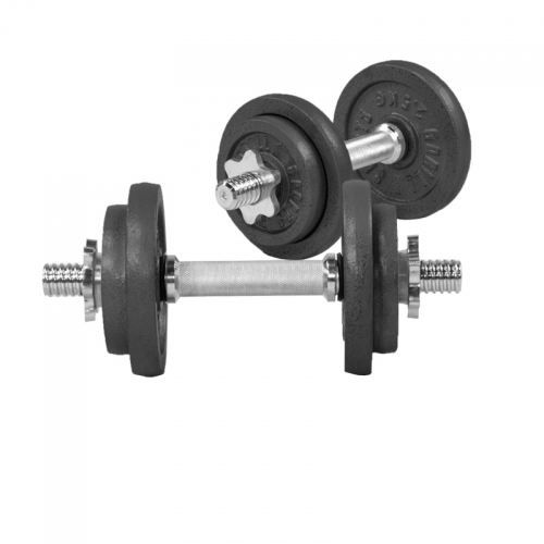 Gorilla Sports Set d´haltère court en fonte 20 Kg