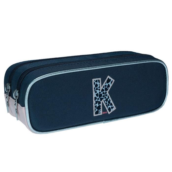 Trousse IKKS Urban Nomad Gris 22 CM - 2 Cpt