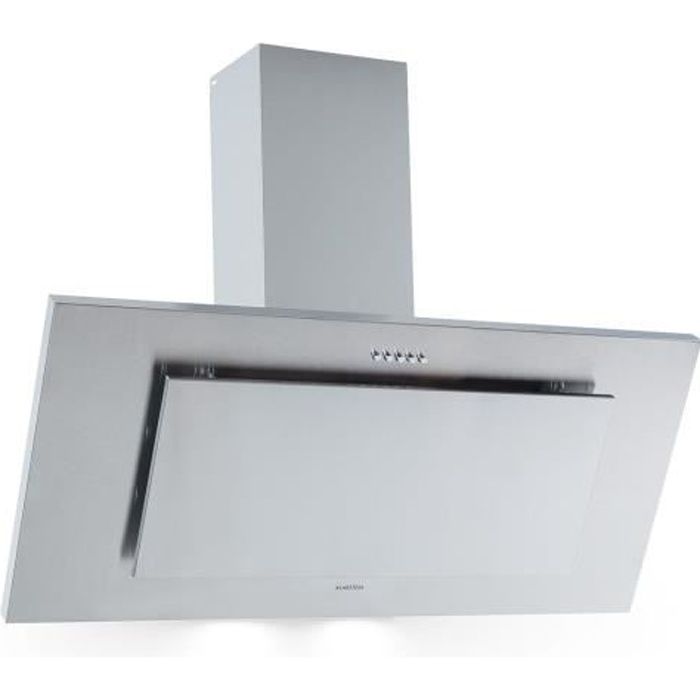 Klarstein Athena 90 Hotte aspirante murale 90 cm - Débit 300 m³-h - Moteur 69W - Classe B - Inox