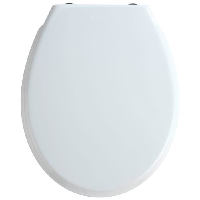 Abattant WC Bilbao coloris blanc, 35 x 43,5 cm