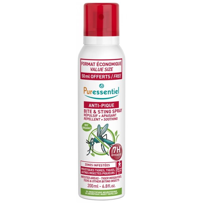 PURESSENTIEL Spray anti-pique répulsif et apaisant - 200 ml