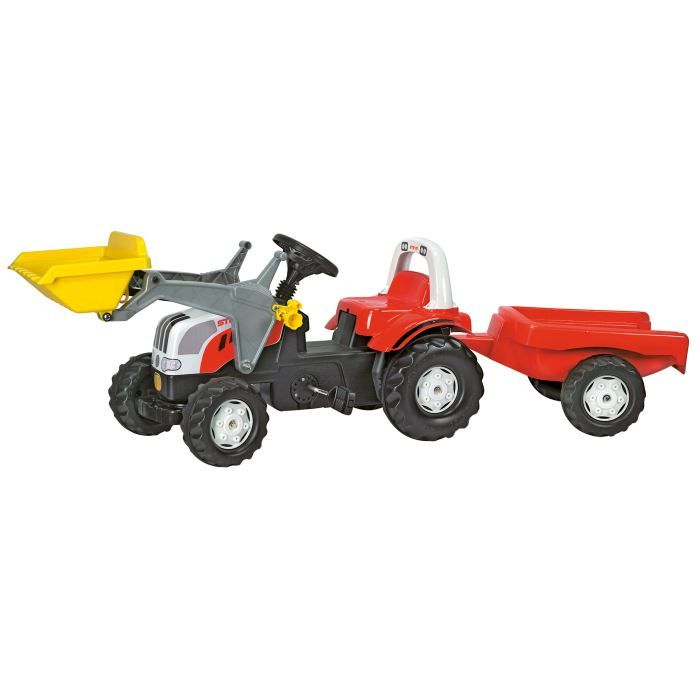 Tracteur STEYR 6190 avec chargeur et remorque Sér…