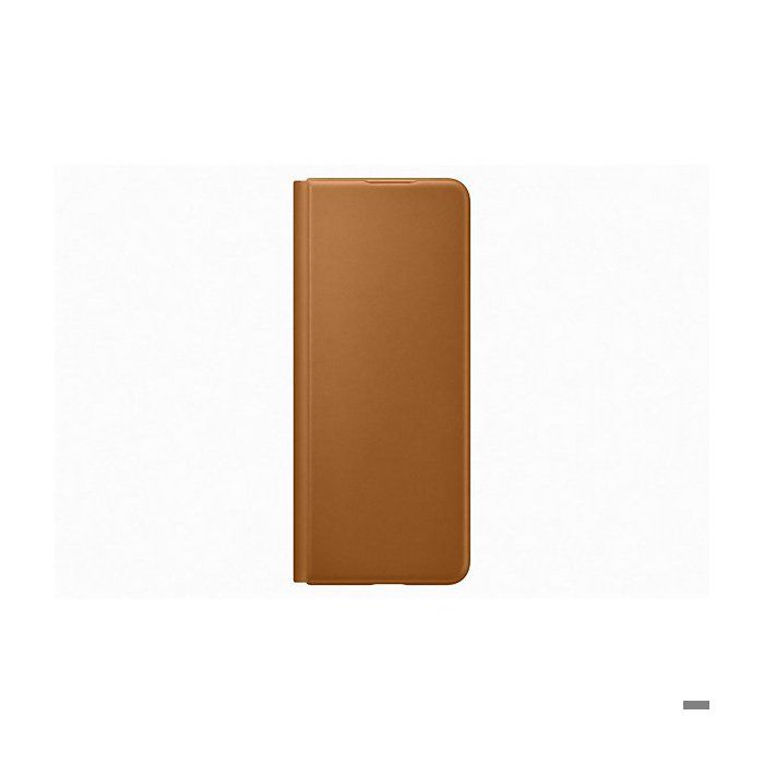 SAMSUNG Z Fold3 - Etui en cuir avec rabat - Marron clair