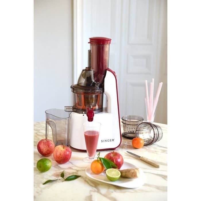 SINGER - Extracteur de jus SJW-200 - Slow Juicer