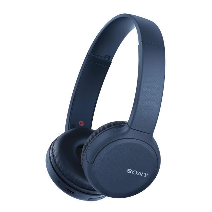 Sony WH-CH510 Casque Sans Fil Bluetooth avec micro intégré et appels mains libres - Bleu