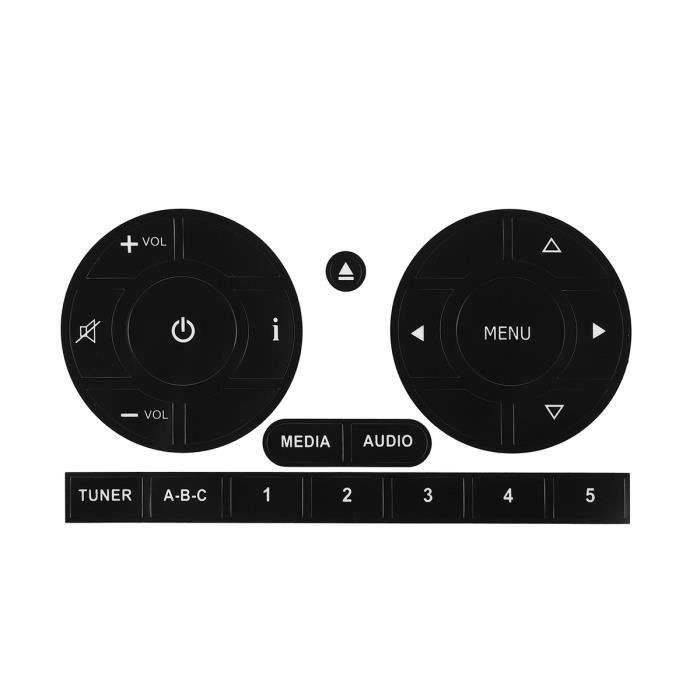 Autocollant Audio Radio stéréo bouton réparation pour Fiat 500