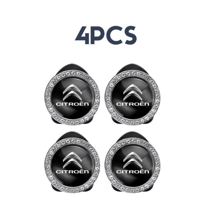 B black -4 Pièces Créatif Mini Voiture Monté Crochets Autocollants Pour Citroen C1 C2 C3 C4 C5 C6 C8 C4L DS3 DS4 DS5LS Xsara Berling