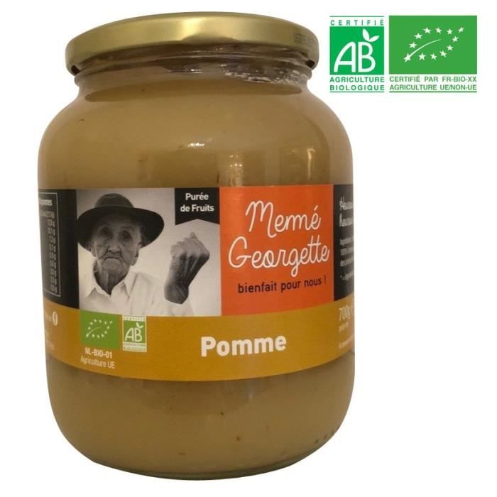 Purée de pomme bio - 700g