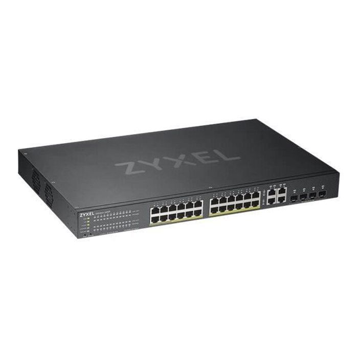 Zyxel GS1920-24HPv2 Commutateur intelligent 24 x 10-100-1000 (PoE+) + 4 x SFP Gigabit combiné + 4 x 10-100-1000 Montable sur…