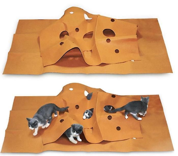 -Labyrinthe Pour Chat, Tapis De Jeu Pour Animaux De Compagnie, Tapis D'entraînement, Tapis De Litière Pour Chat 120 90 Cm