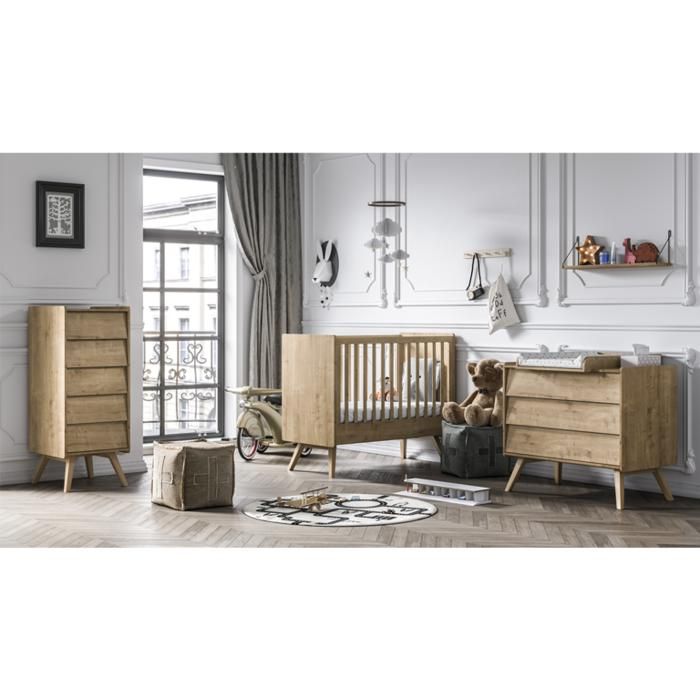 Chambre complète Vox - 125 x 65 x 103cm - bois Chambre complète Vox - 125 x 65 x 103cm - bois