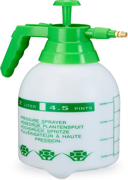 Pulvérisateur à Pression 5L Relaxdays – Buse Réglable, Bandoulière, Pour Arrosage Plantes & Désherbant