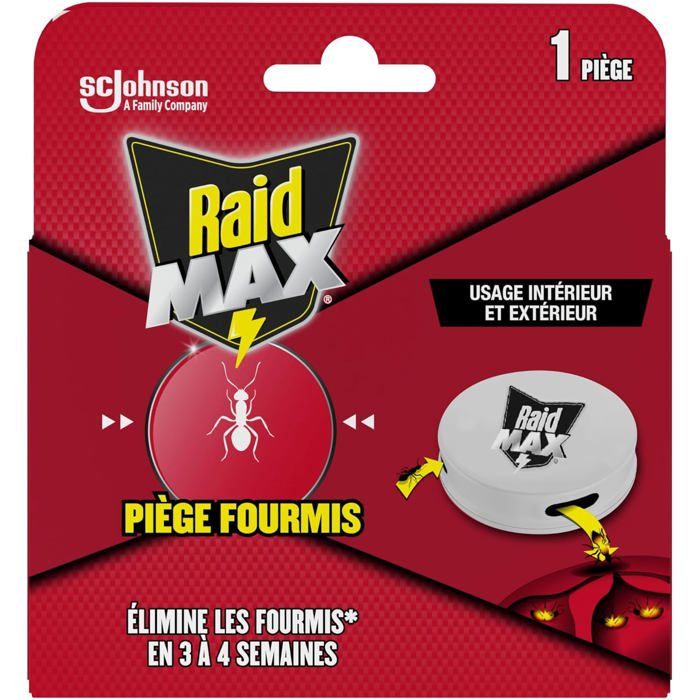 Raid Système Anti-Fourmis - Piège à Appât Pour éliminer La Colonie - Efficace En 2 Semaines - Protection Intérieur Et Extérieur