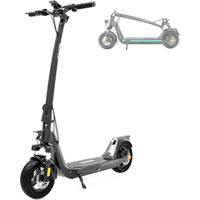 JOYOR  C10E - Trottinette &eacute;lectrique Pliable - ABE - Moteur 500W - Batterie 48V 10.4AH -Max 20km/h - Pneus de 10 Pouces - Noir