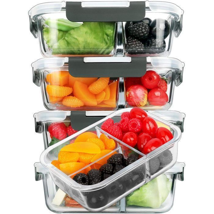 Boîte Conservation VerreHermétique AlimentairesSans BPApour Four Micro-Ondes Lave-Vaisselle Congélateurt Rangement Cuisine