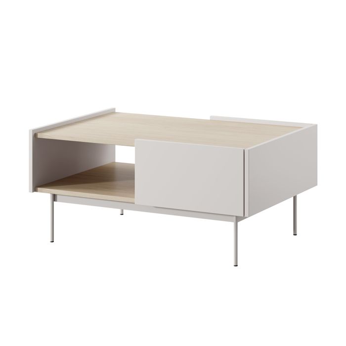 Table Basse Komodee KELOWNA STO1 Système de fermeture silencieuse des façades Cachemire Cachemire 65 x 97 x 45 cm Table Basse Komodee KELOWNA STO1 Système de fermeture silencieuse des façades Cachemire Cachemire 65 x 97 x 45 cm